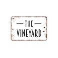 thumbnail image 1 of Letrero de metal The Vineyard, estilo granja, moderno y contemporáneo, para pared, tamaño: 8 x 12 pulgadas, 1 of 4