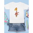 thumbnail image 3 of Giraffe With Clothes T-Shirt Juniors -Image by Shutterstock,  Small, 3 of 4