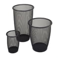 thumbnail image 2 of Pemberly Row Contemporary Mesh Large Round Wastebasket (Set of 3), 2 of 2