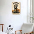 thumbnail image 3 of Cactus Delicate Flowers Relax Soak Unwind Breathe Decor 12"x8" Crystal Porcelain Painting Wall Decor Funny Desk and Shelf Decor Modern Artwork Painting Black Framed Ready to Hang, 3 of 8