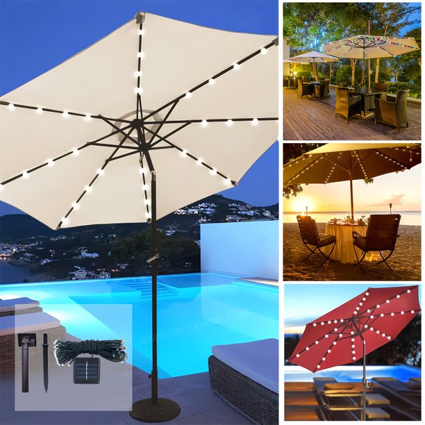 Precios Reducidos, Cadenas de luces LED de 22 metros y 200 luces de colores para acampar, energía solar, luces impermeables para exteriores, luces de colores Akmoler