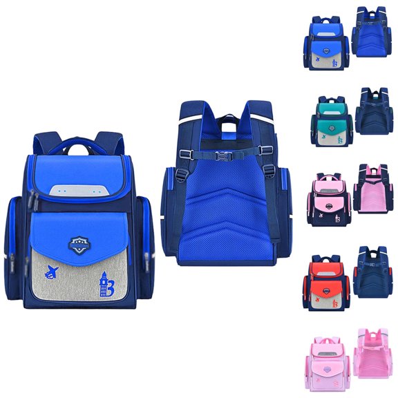 Lightweight Backpack Front Flap Pocket Multi Compartment Adjustable Straps Back To School Casual Bookbag