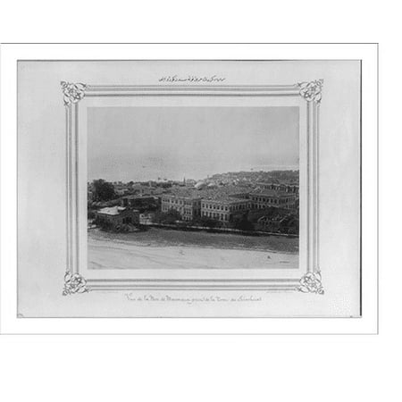 Historic Print, [View of the Sea of Marmara from the fire tower].Constantinople, Abdullah Frères., 16" x 20"