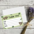 thumbnail image 3 of Koyal Wholesale Kids Fill in the Blank Thank You Cards - 20 Cards Including Envelopes Sloth, For Party Guests, 3 of 5