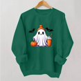 thumbnail image 4 of DIOAZUD Womens Halloween Sweatshirts Plus Size Ghost Graphic Pullovers Fall Classic Round Neck Long Sleeve Sweater Tops Halloween Costumes, 4 of 5