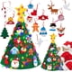 thumbnail image 3 of Árbol de Navidad de fieltro 3D, árbol de Navidad de fieltro ensamblado para niños pequeños, juego de árbol de Navidad de fieltro de 2,29 pies con 16 adornos desmontables y cadena de luces LED de 3 met, 3 of 7