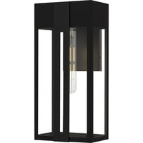 BSW8407MBK Quoizel Lighting Boswell - 1 Light Outdoor Wall Lantern-16 Inch Tall and 7.5 Inch Wide