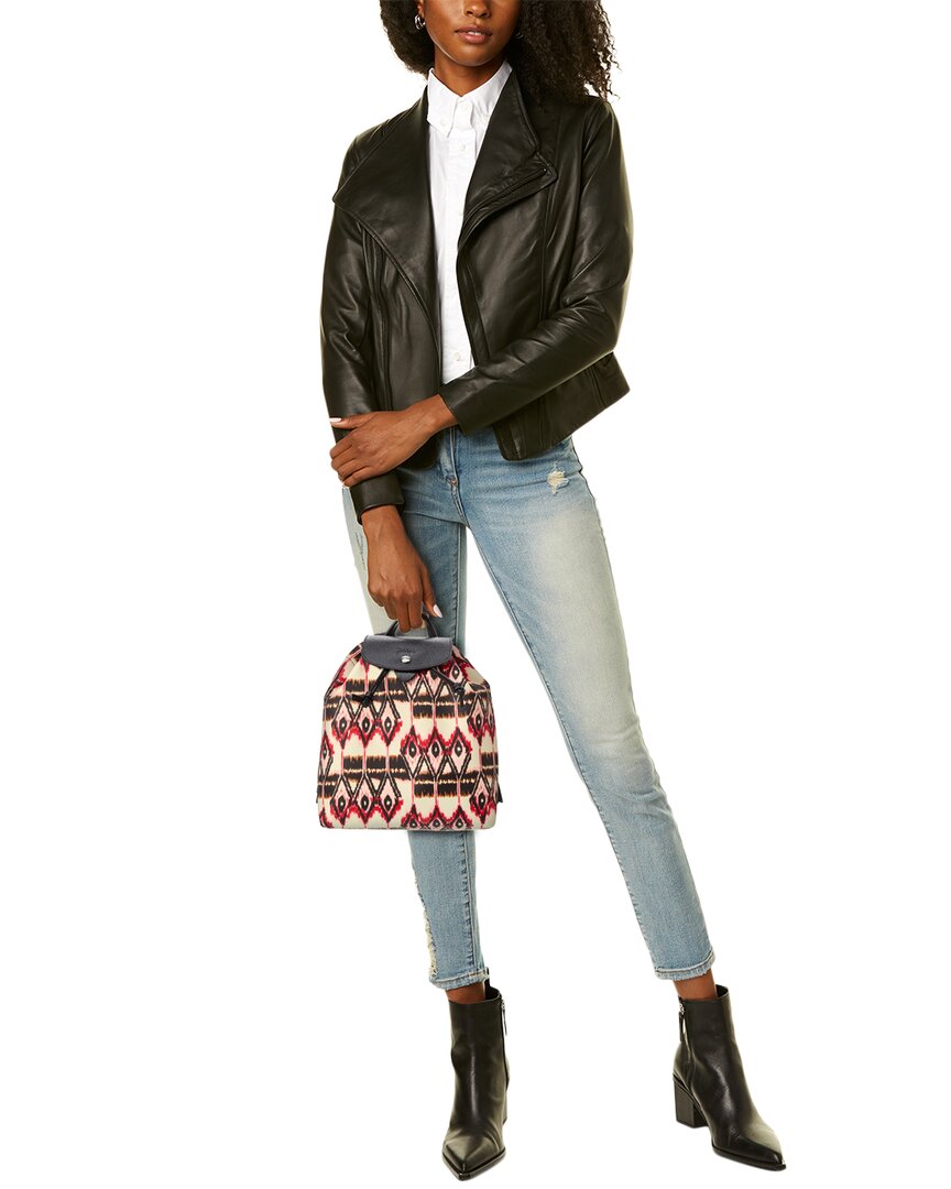 Longchamp Le Pliage Ikat Nylon Leather Backpack White Walmart