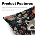 thumbnail image 2 of Raccoon Covers Set of 2 with Velvet Fabric and Unique Patterns for 16x16, 18x18, 20x20 Inch Throw Pillow Inserts, Throw Pillows, Throw Pillow - for Any Occasion, 2 of 6