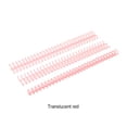 thumbnail image 3 of Guardoinrt 10pcs Convenient Plastic Binding Rings Compact And High Performance Loose Leaf Binders Wide Rosy+10pcs, 3 of 6