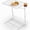 White, variant on Favory Adjustable TV Tray Table - 6 Height & 3 Tilt Angle Settings | Multifunctional Foldable Tray Table for Eating Laptop Dinner or Bed Use | Easy to Assemble & Store | Portable Desk-Black