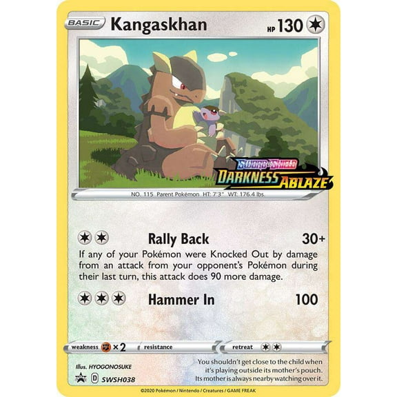 Pokemon Sword & Shield Darkness Ablaze Kangaskhan Loose Deck