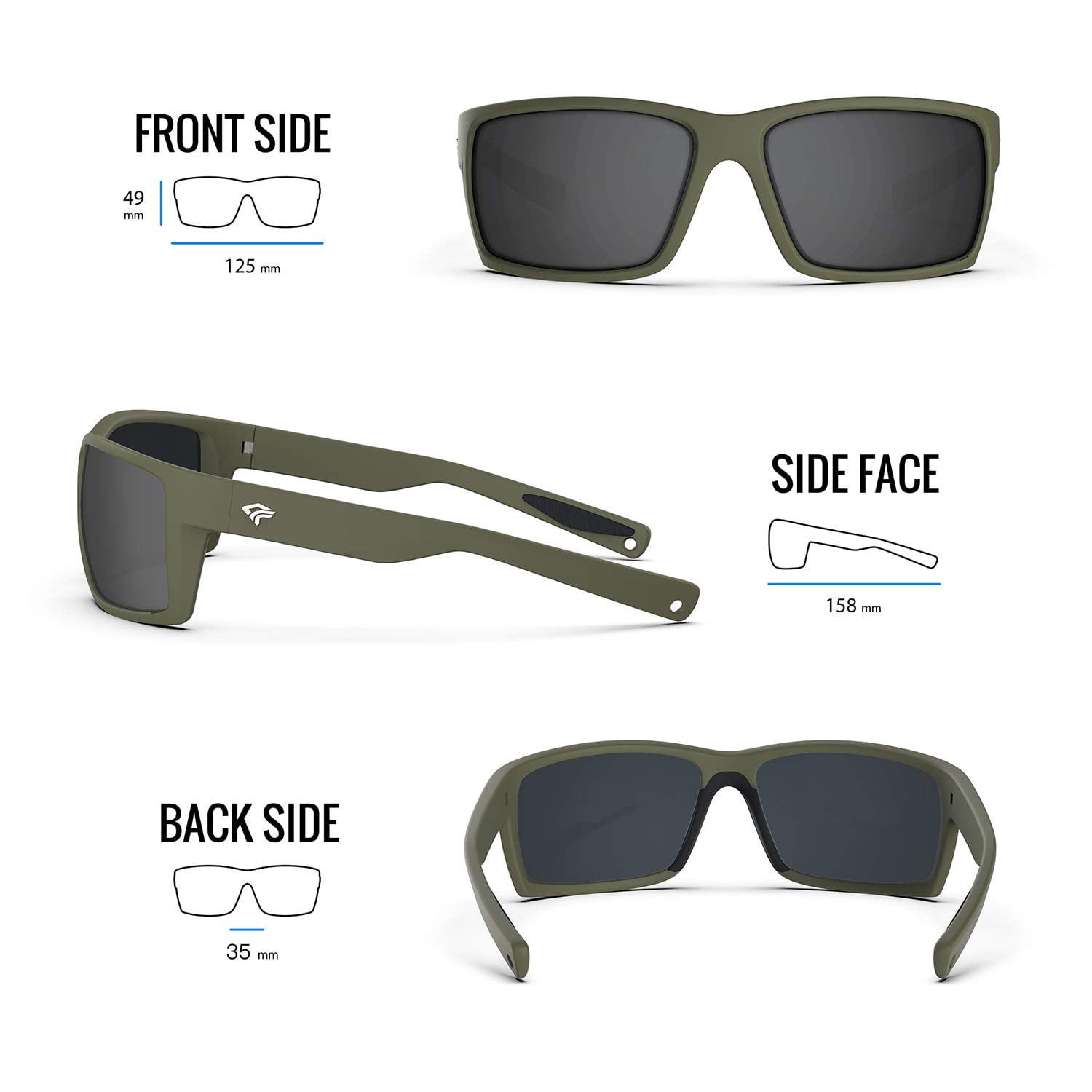 TOREGE Adult Polarized Sports Sunglasses for Mens and Womens Fashion Style Cycling Glasses