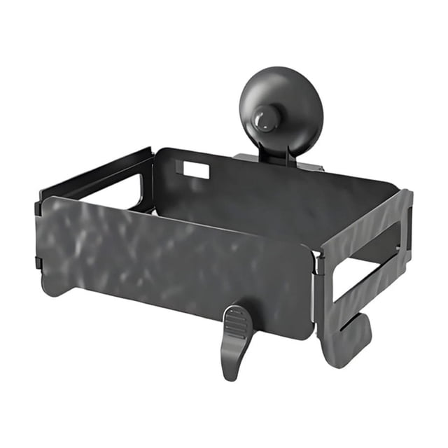 Hanging Trash Can for Kitchen Cabinet Door Suction Cup Foldable Holder, Wall Mounted Rack for Plastic Trash Bags for Bathroom Trash Can, Under Sink Storage