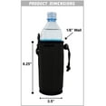 thumbnail image 2 of Beach Life Neoprene Water Bottle Coolie (Black), 2 of 4