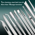 thumbnail image 4 of SPOCAX 7 Pcs Ingrown Toenail Tool Kit,Stainless Steel Pedicure Tools for Feet,Professional Nail Cleaner,Hang Nail Removal Tool, 4 of 6