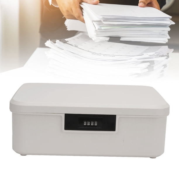 Contenedor De Almacenamiento Con Cerradura, 16L Caja De Plástico Portátil Con Cerradura Para Contraseña Caja Organizadora Multifuncional Compartimentada Con Contraseña De 3
