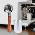 thumbnail image 4 of Portafiltro de café manos libres Anillos dosificadores Vaso dosificador Embudo dosificador para piezas Taza dosificadora plateada, 4 of 9