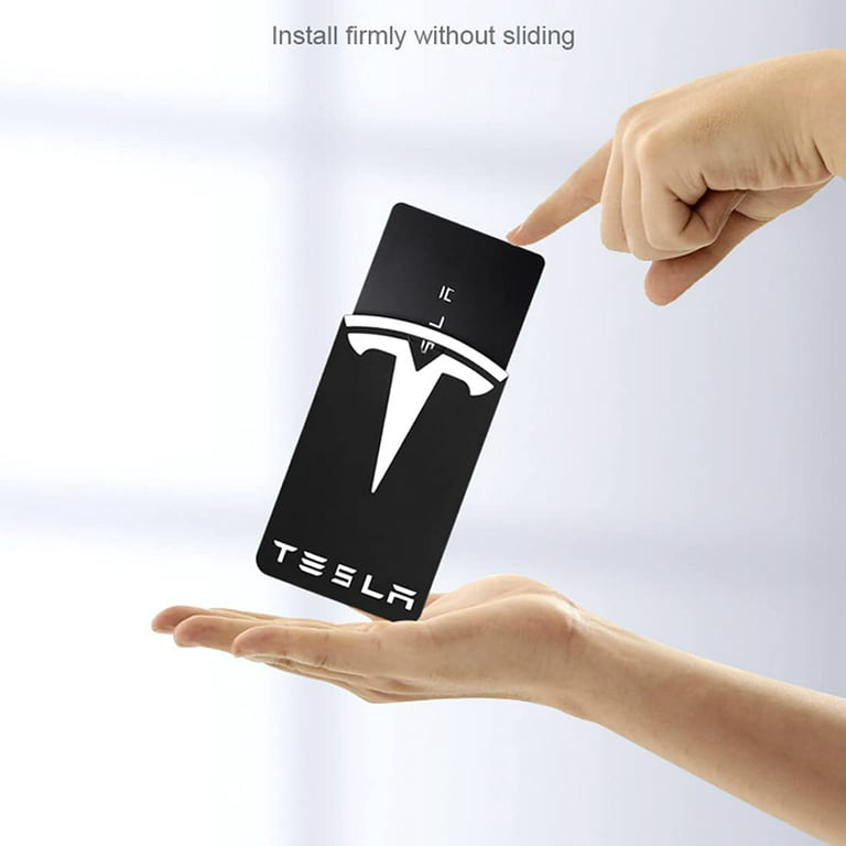 BRADOO-Car Key Holder Card Case Leather Compatible for Tesla