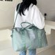 thumbnail image 5 of Bolso de lona unisex de moda Bolso de gimnasio con cremallera informal para hombres y mujeres (verde), 5 of 8