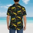 thumbnail image 4 of Bingfone Men's Short Sleeve Button Down Shirts Hawaiian Monster Truck1 Printed Beach Shirt, 4 of 7