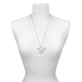 thumbnail image 3 of Delight Jewelry Goldtone Large September - Blue Crystal Heart Let Things Go Fall Zoey Charm Necklace, 28", 3 of 4