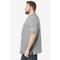 thumbnail image 3 of KingSize Men's Big & Tall Shrink-Less Lightweight Henley T-Shirt, 3 of 5