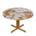 thumbnail image 3 of HAOXIT Marbling Table Cloth Waterproof Round Tablecloth Washable Table Cover Inch for Celebration Holiday Camping Picnic 38-42, 3 of 8