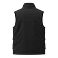 thumbnail image 6 of GrmtClth Men's Stand Collar Zipper Vest Multiple Flap And Zip Pockets Lightweight Sleeveless Top Outdoor Leisure Casual Waistcoat Black 3XL, 6 of 7