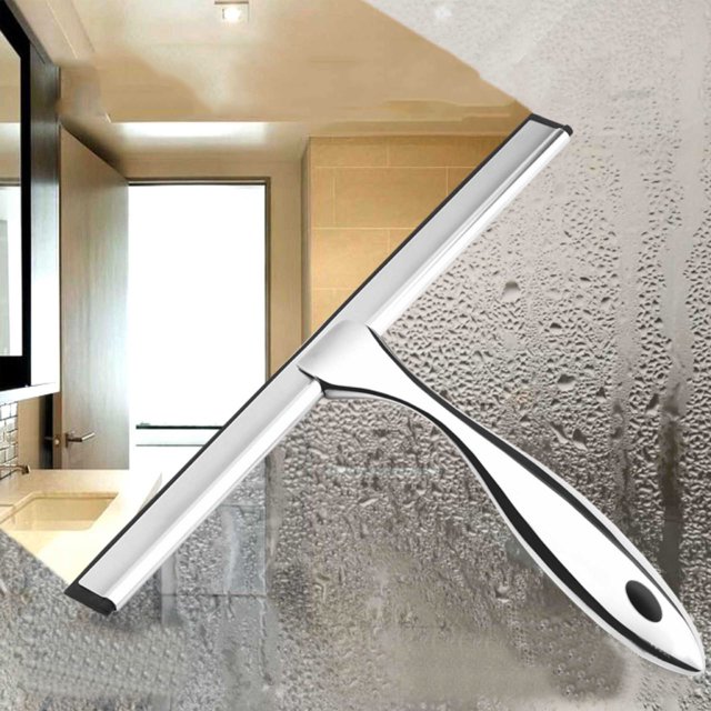 Clean Stainless Steel Window Squeegee Shower Squeegee Lightweight Shower Squeegy Cleaner Portable Car Glass Cleaner
