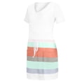 thumbnail image 4 of Robes pour Femmes Décontractées Col en V Sans Manches Robes Rayées Ceinture Mini Robe Décontractée d'Été pour Femmes en Liquidation, 4 of 6