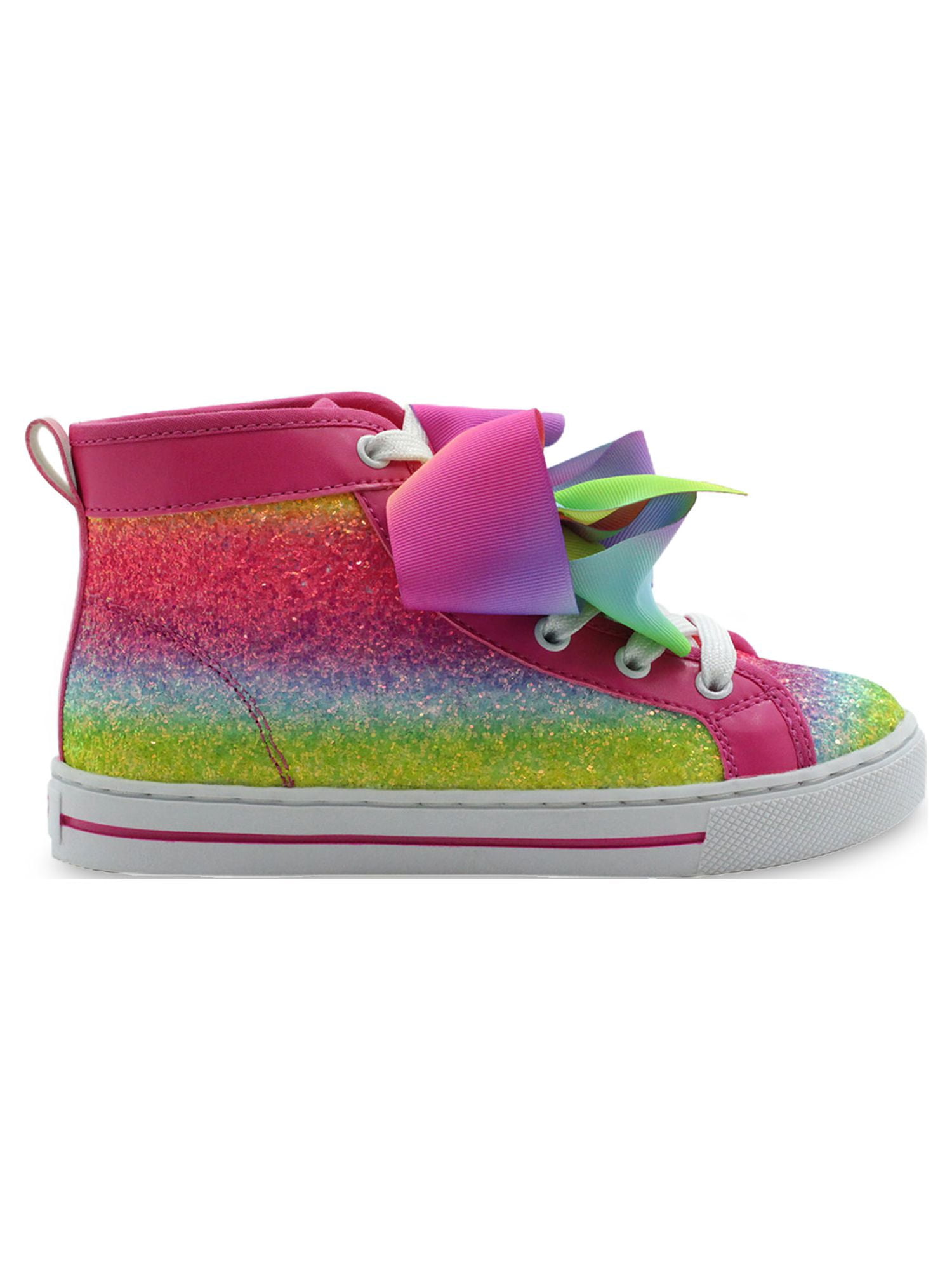 Nickelodon Jojo Siwa Little Girl & Big Girl Multi-Stripe Athletic High Top Sneaker