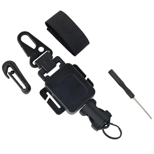 Gancho telescópico Hebilla Antirrobo 360 Reemplazo giratorio para escalar Negro Hugtrwg Para estrenar