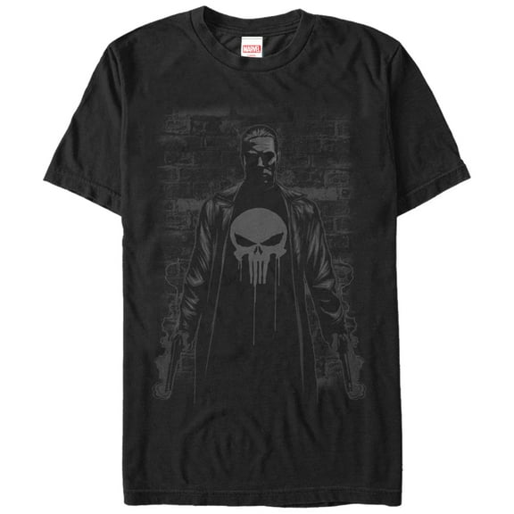 Men's Marvel The Punisher Smoking Guns Graphic Tee Black Large