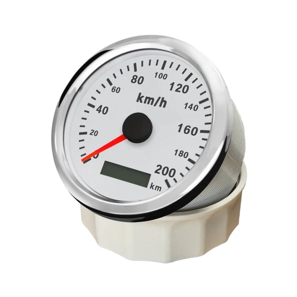 Universal 85mm Speedometer Gauge 0-120KM/H 0-200kmh Pulse Signal for Car Motorcycle with Yellow Red Backlight ,Universal Compatibility