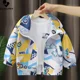 thumbnail image 4 of Nueva chaqueta informal de manga larga con capucha para niños y niñas, abrigo cortavientos con cremallera y estampado de dibujos animados, ropa para bebés, Otoño e Invierno, 4 of 5