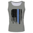 thumbnail image 2 of Caqnni Men's Tank Tops 3D Printed Graphic Sleeveless Quick Dry Muscle Tank Tops Mens Shirt for Workout Gym Jogging (Grey,3XL), 2 of 4