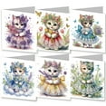 thumbnail image 6 of FLOPESN 24Pcs DIY Folding Greeting Card Diamond Art Painting,Creative Design Thank You Cards Set for Birthday Christmas Crafts Gift, 6 of 12