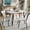 White, variant on 5 Piece Dining Table Set for 4, 43" Kitchen Table and Chairs, Space-Saving