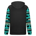 thumbnail image 4 of QUINDOS Mens Sweatshirts Hoodie Tall Western Cowboy Print Vintage Hoodies for Men Fleece Long Sleeve Casual Patchwork Pullover Tops Kangaroo Pocket, 4 of 4