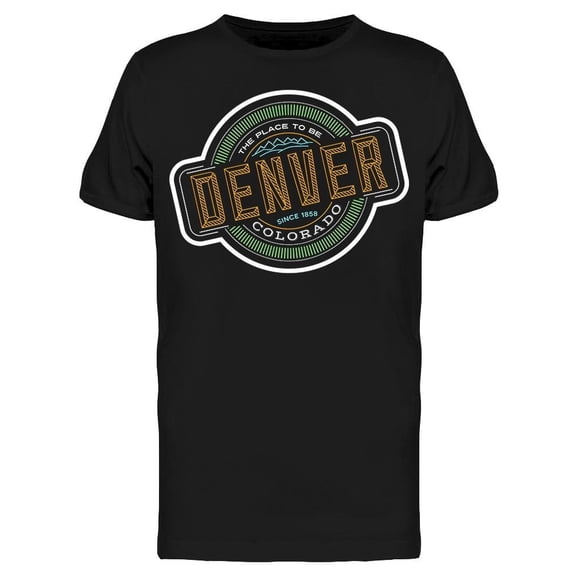 Denver Colorado Emblem Tee Men's -Image by Shutterstock