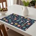 thumbnail image 6 of Placemat, Pioneer Flower Floral Print Pattern Place Mats Table Mat Set Of 2, PVC Washable Placemats for Party Kitchen Dining Decoration, 18x12 Inch, Fade Resistant, 6 of 6