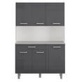 thumbnail image 1 of Alacena de COCINA ALTEREGO PIXEL Gris Oscuro Brillante 120 cm x 187 cm x 44 cm, 1 of 3