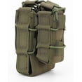 thumbnail image 3 of Doubledecker Magazine Bag Cartridge Clip Holder Hunting Bag Airsoft AK47 M4 M16 Tactical Bag with Molle System/OD, 3 of 5