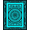 Cyan, Pattern 1, variant on ODIKA 2'x3' Machine Washable Non-Slip Area Rug, Art Nouveau Flow with Elegant Vines and Sweeping Scrolls High Traffic Rug, Black, 595337