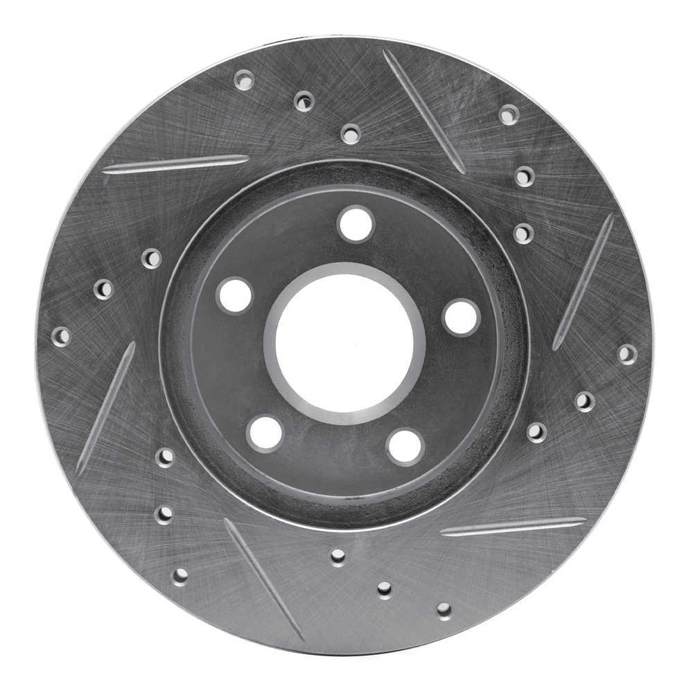 Dynamic Friction Company 631-45002L DFC Brake Rotor - Drilled And Slotted - Silver