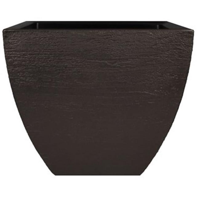 Tusco Products MSQ20ES Modern Square Garden Planter, 20-Inch, Espresso