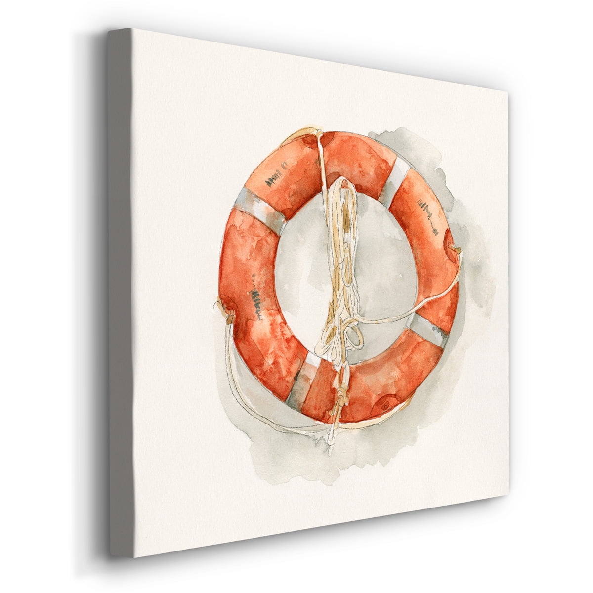 Wexford Home Nautical Safety II-Premium Gallery Wrapped Canvas, 24" x 24" - Ready to Hang