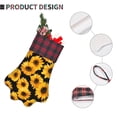 thumbnail image 5 of Dog Paw Decorative Socks 17x11.8in Top With A Strap Design For Easy Hanging For Festive Christmas Party Decorations Yellow Sunflowers, 5 of 8