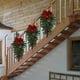 thumbnail image 5 of Fiudx Corona Navideña Invertida, Luces Multicolores Brillantes, Decoración para Puertas de Interior y Exterior, Guirnalda Festiva Única, Elegante Estilo Hogareño o Rural, 60 X 8 Cm., 5 of 6
